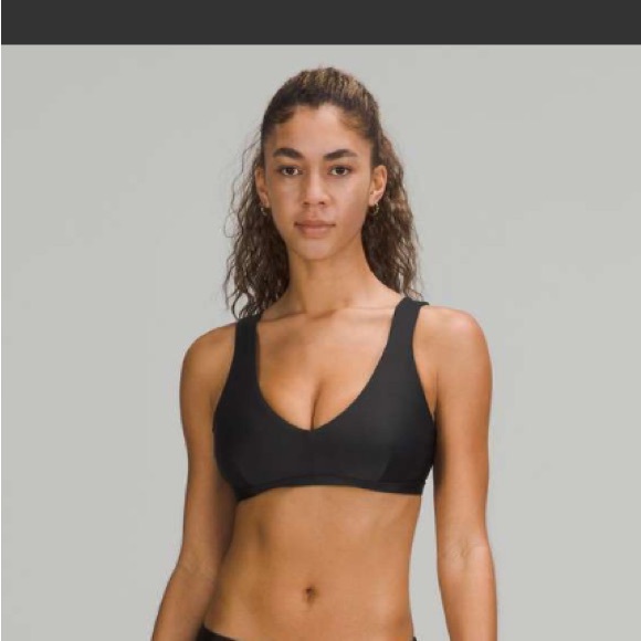 Lululemon Athletica Black Waterside V Swim Top NWT C/D or 6 - Picture 2 of 10